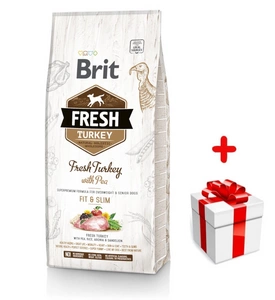 Brit Fresh Turkey & Pea Adult Fit & Slim 12kg+Surprise