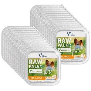 Vetexpert RAW PALEO PATE MINI adult turkey 24x150g - boîte de dinde