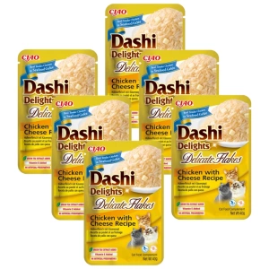 INABA Dashi Delights Delicate Flakes Poulet au fromage Recette 6x40g