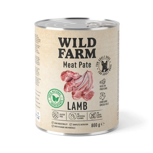 WILD FARM Pâté d'agneau 800 g, nourriture pour chien sans gluten