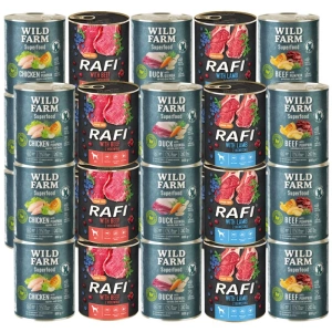 DOLINA NOTECI Rafi + WILD FARM Mélange de super-aliments aux saveurs variées 30 x 800 g