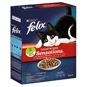 Felix Countryside Sensations avec un mélange de bœuf, de poulet et de légumes 1kg
