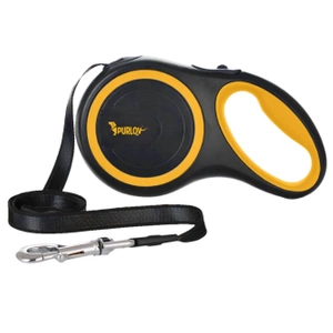 PURLOV- Laisse automatique pour chien, sangle avec dispositif de verrouillage jusqu'à 15 kg