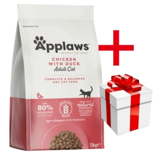 Applaws Chat Adulte Poulet au Canard 7,5kg+Surprise gratuite pour chat