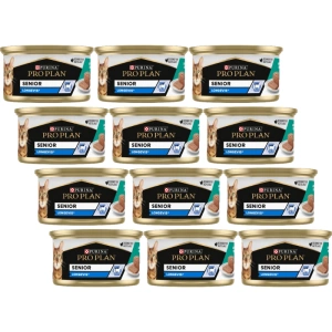 Mousse pour chats Purina Pro Plan Senior Longevis au thon 12x85g
