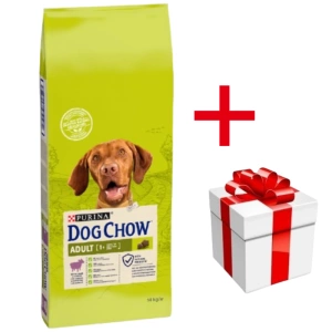 PURINA Dog Chow Adulte agneau 14kg+Surprise