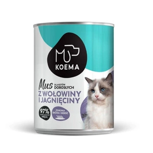 Koema Mousse pour chats bœuf et agneau 400g