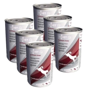 TROVET TPD Hypoallergénique - Dinde (pour chien) 6x400g - boîte.