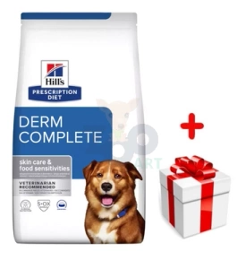 HILL'S PD Prescription Diet Canine Derm Complete 1,5kg+Surprise