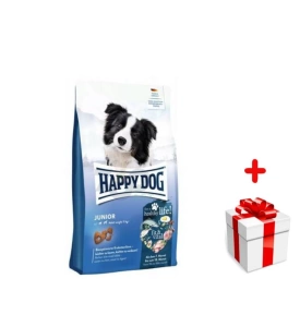 HAPPY DOG FitVital Junior, nourriture sèche, pour chiots, 7-18 mois, 10 kg+Surprise