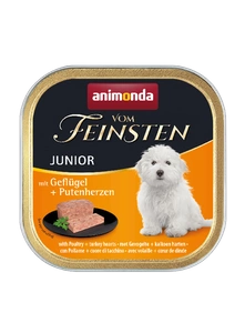 Animonda Dog Vom Feinsten Junior Coeurs de volaille et de dinde 150g