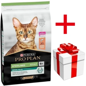 PRO PLAN Sterilised Vital Functions Croquettes pour chat riches en saumon 10kg+Surprise