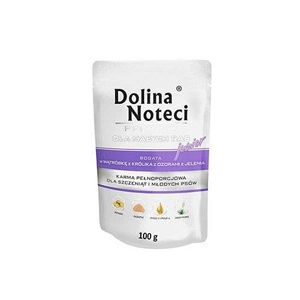 Dolina Noteci Premium pour petits chiens Junior riche en foie de lapin et en queue de cerf Sachet de 100g