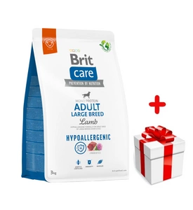 BRIT CARE Dog Hypoallergenic Adult Large Breed Lamb 3kg+Surprise