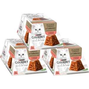 Révélations GOURMET Morceaux délicats en gelée au saumon(3x )2x57g