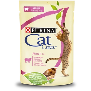 Purina Cat Chow Adult Agneau et haricots verts 85g  x10