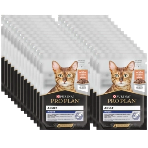 Purina Pro Plan Indoor Adult au saumon pour chats 26x85g