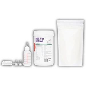 LAB-V Milk For Kittens - lait de remplacement pour chatons 200g-Kit avec biberon et tétines