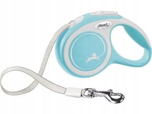 Laisse FLEXI Original New Comfort TAPE Bleu XS 3 m jusqu'à 12 kg - ruban