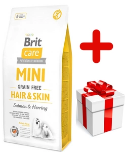 BRIT CARE Mini Grain-Free Hair&Skin 7kg + Surprise pour votre chien GRATUITES !