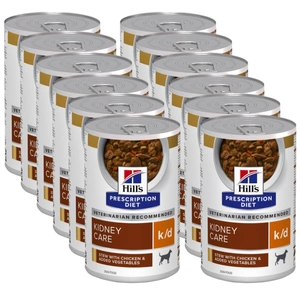 HILL'S PD Prescription Diet Canine k/d poulet (ragoût) 12x354 g-boîte