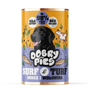 Dobry Pies Cabillaud et bœuf 400g