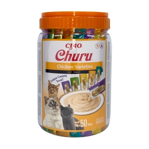 INABA  Churu Diet pour chats - mélange au poulet 50 x14g