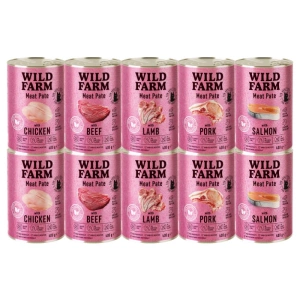 Pâté au bœuf WILD FARM Mix saveurs 10x400g