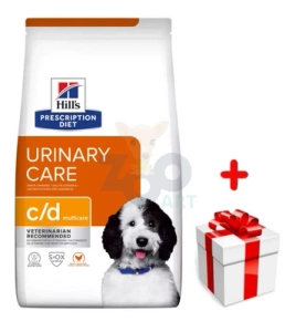 HILL'S PD Prescription Diet Canine c/d Urinary Care 4kg+Surprise