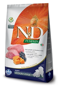 Farmina N&D Pumpkin Grain Free Canine Puppy Medium&Maxi Lamb&Blueberry 12kg