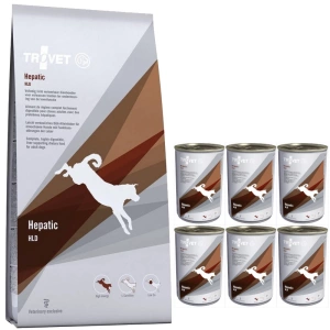 TROVET HLD Hépatique (pour chiens) 12,5kg + HLD Hepatic 6x400g