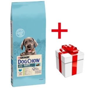 PURINA Dog Chow Chiot pour Grandes Races à la Dinde 14kg+Surprise