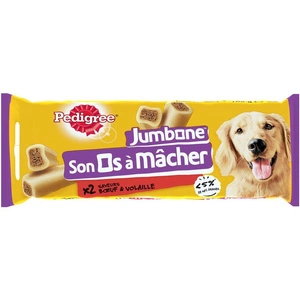 Pedigree Jumbone Snack pour chiens adultes de taille moyenne au boeuf 180g x10