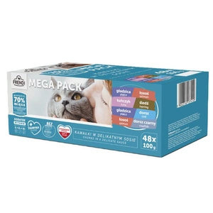 Frendi sachets pour chat saveurs de poisson en sauce 48x100g