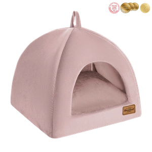 RECOBED cage pour chien Welurove lilas rose S 40x40cm