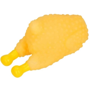 Jouet couineur en caoutchouc pour chien NUXIE® en forme de poulet 13,5 cm