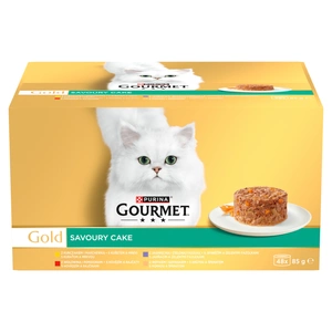 Purina Gourmet Gold, croquettes savoureuses pour chat, 48 x 85g