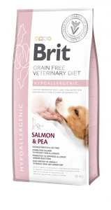 Brit Grain Free Veterinary Diet Dog Hypoallergenic Saumon et Pois 2kg x2