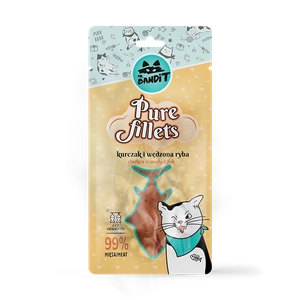 Mr Bandit Pure Fillets poulet et poisson fumé 30g