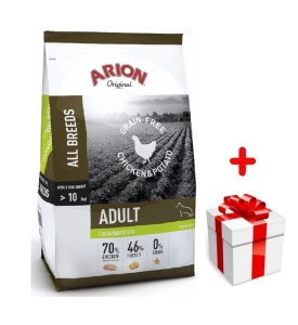 Arion Original Grain Free poulet et pommes de terre 12kg+Surprise