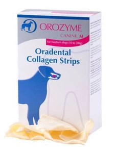 Orozyme - Tampons nettoyants au collagène pour chiens taille M 141g