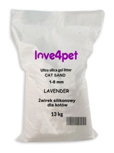 Litière Silicone pour chat Sable Lavande 13kg