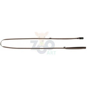 KERBL Laisse en sangle GoLeyGo avec adaptateur, brun, 10mm x 140-200cm,S, max.15kg