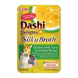 INABA Dashi Delights Bouillon Soyeux Poulet avec Thon et Pétoncle Recette 40g