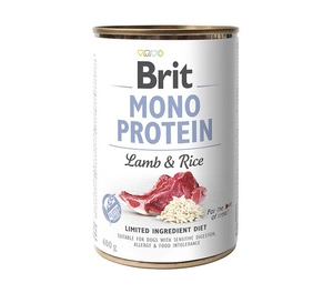 BRIT MONO PROTEIN AGNEAU & RIZ BRUN 400g