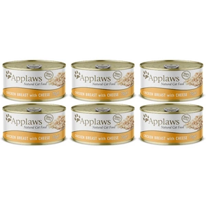 APPLAWS Blanc de poulet au fromage dans le bouillon 6x70g