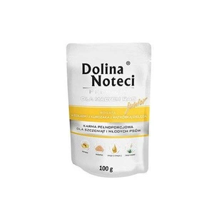 Dolina Noteci Premium pour chiens de petite race Junior riche en estomacs de poulet et foie de veau 100g x12