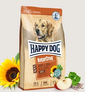 HAPPY DOG NaturCroq Bœuf & Riz 15kg+Surprise