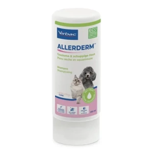Virbac Allerderm shampooing pour peaux sèches et squameuses pour chiens et chats 250 ml