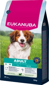 EUKANUBA Adulte de petite et moyenne race, riche en agneau et riz, 12 kg